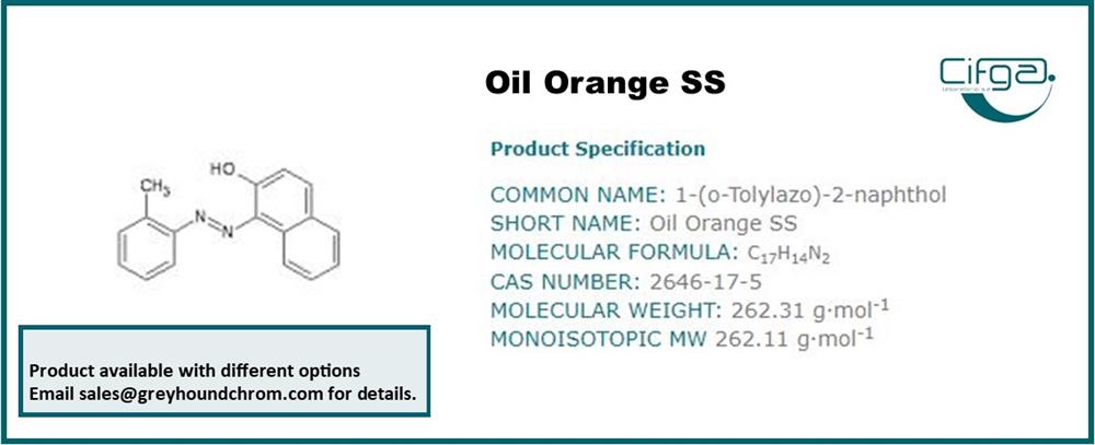 Oil Orange SS Certified Reference Standard Structure