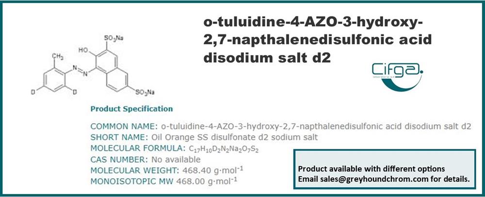 0-tuluidine-4-AZO-3 Certified Reference Materials