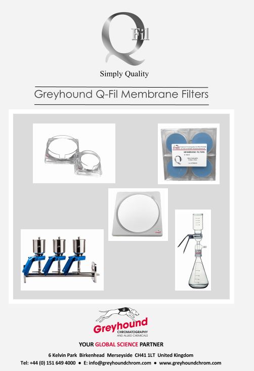 Greyhound Chromatography Q Fil Membrane Filters