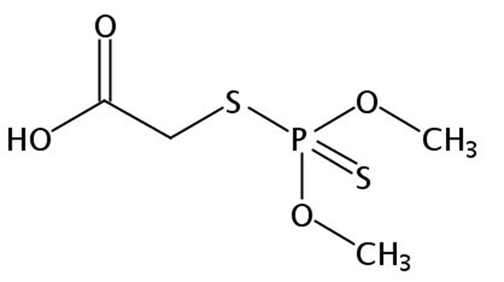 Picture of (Dimethoxythiophosphinoylthio)acetic acid