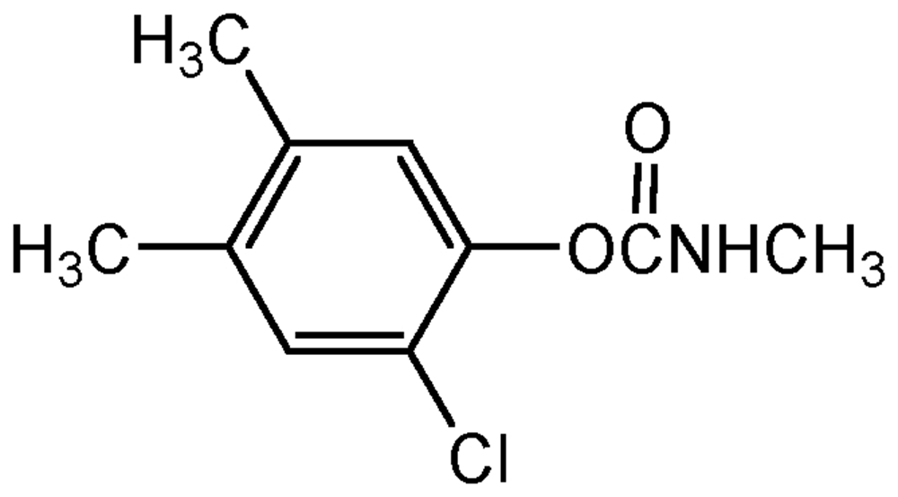 Picture of Banol ; 6-Chloro-3.4-xylyl-methyl carbamate; Carbanolate; PS-1085