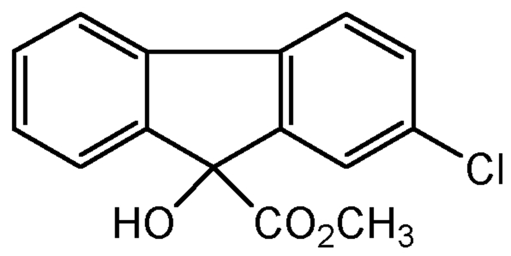 Picture of Chlorflurecol-methyl ester ; Methyl 2-chloro-9-hydroxyfluorene; Chlorflurenol methyl; Curbiset®; Maintain A®; Maintain CF 125®; PS-1022