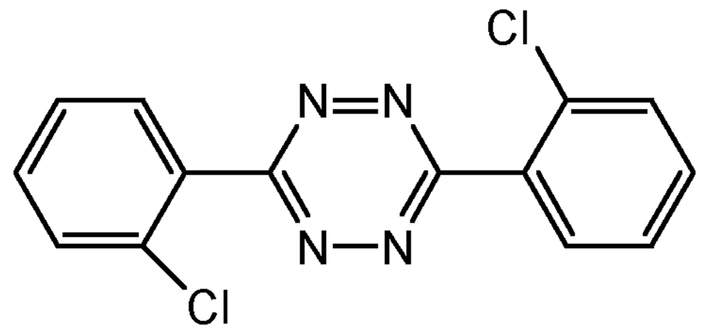 Picture of Clofentezine ; Apollo®; Acaristop®; 3;6-Bis(2-chlorophenyl)-1;2;4;5-tetrazine; PS-2015