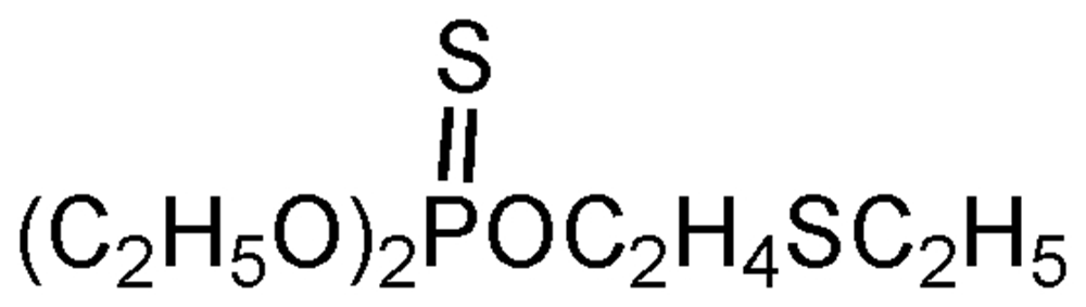 Picture of Demeton O ; Di-septon; O;O-Diethyl O-2-(ethylthio)ethyl phosphorothioate; Diethyl 2-eththioethyl thionophosphate; PS-661