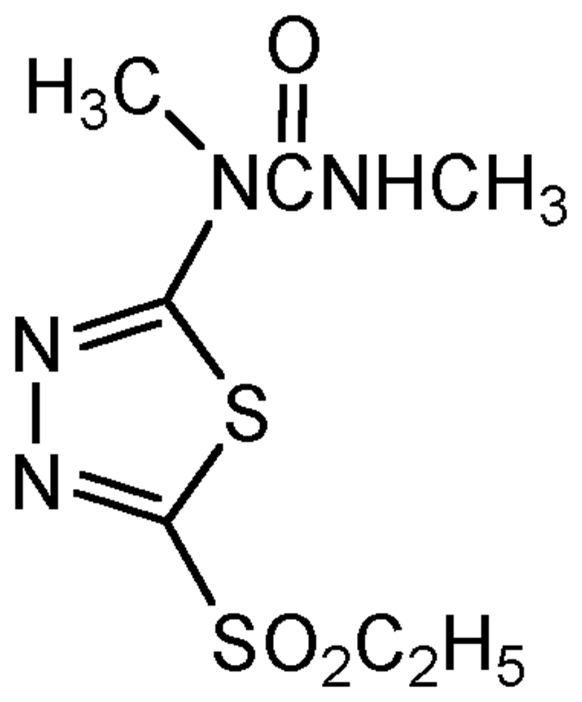 Picture of Ethidimuron ; Ustilan®; 1-(5-Ethylsulfonyl-1;3;4-thiadiazol-2-yl)-1;3-dimethylurea; PS-2061