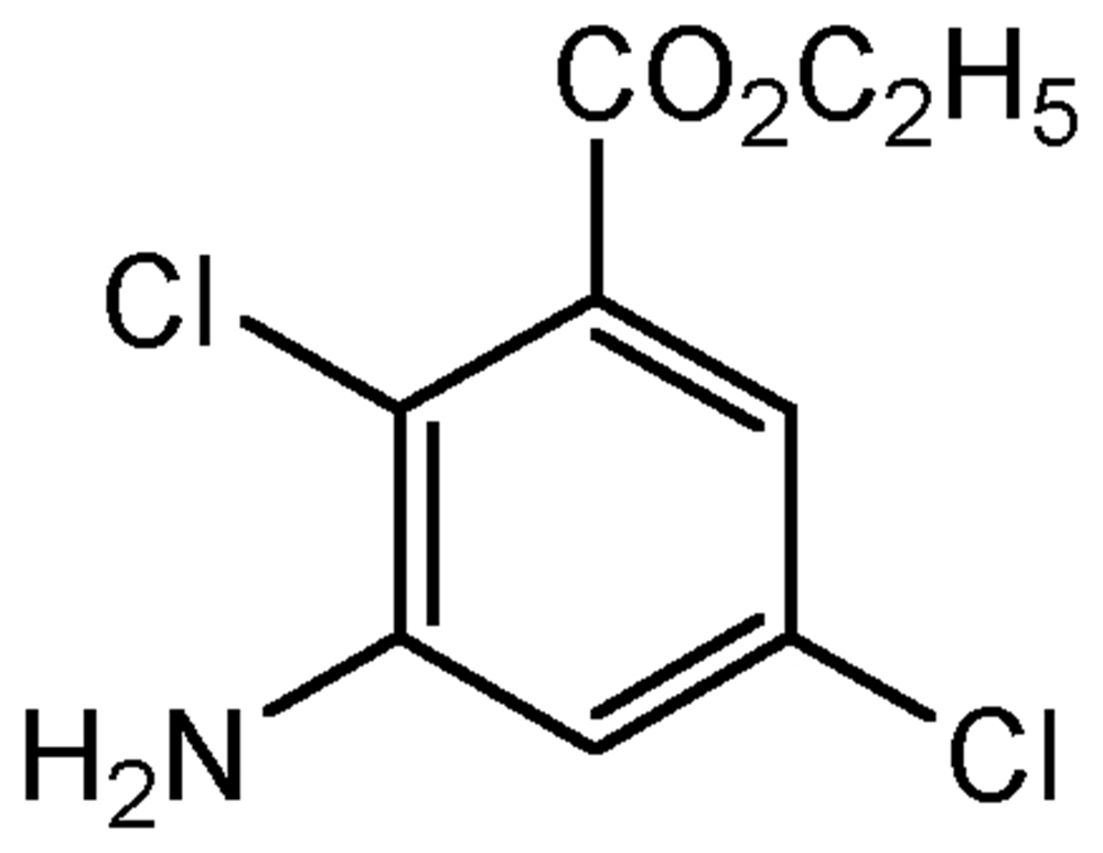 Picture of Ethyl-3-amino-2.5-dichlorobenzoate ; 3-Amino-2.5-dichlorobenzoic acid; ethyl ester; Chloramben ethyl ester; PS-326