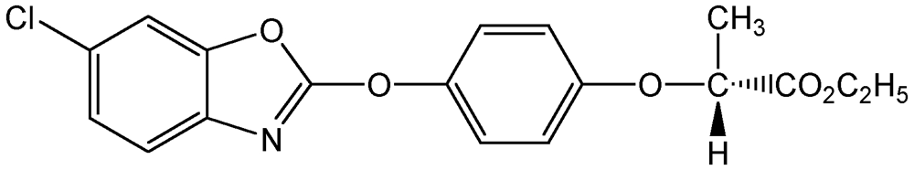 Picture of Fenoxaprop-P-ethyl ; Acclaim®; Extra®; Puma®; Silverado®; Bugle®; Option®; Dakota®; Twister®; Ethyl(R)-2-[4-[(6-chloro-2-benzoxazolyl)oxy]; PS-2223