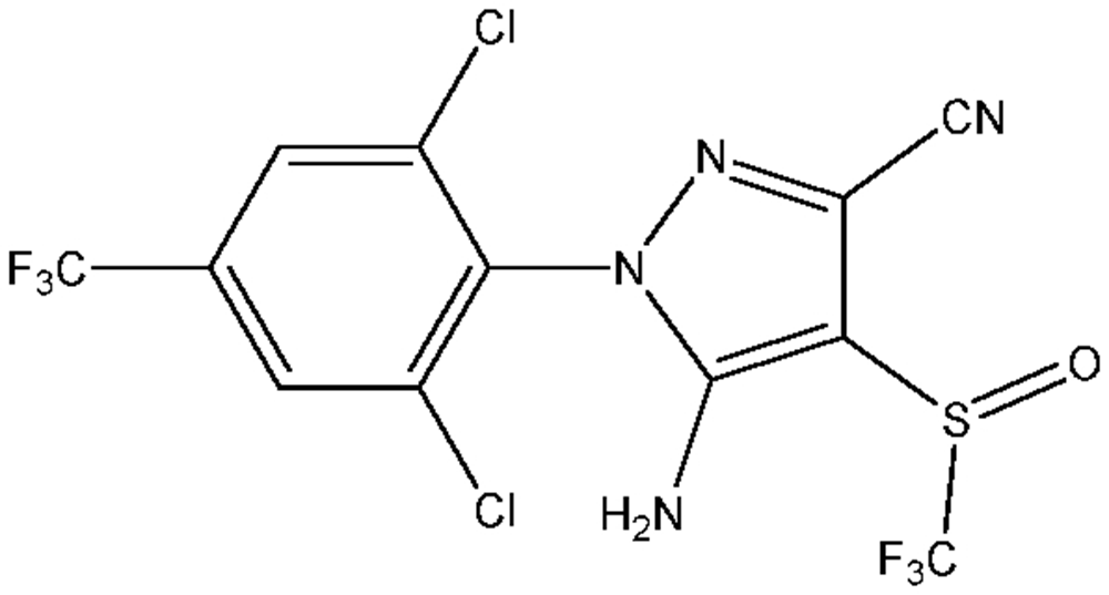 Picture of Fipronil ; 5-Amino-[2;6-dichloro-4-(trifluoromethyl)phenyl]-4-[(1R;S)-(trif; PS-2136