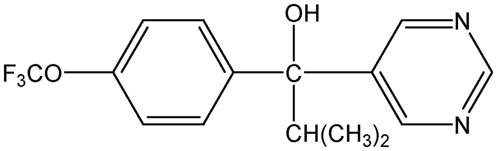 Picture of Flurprimidol ; Cutless ®; a-(1-Methylethyl)-a-[4-trifluoromethoxy)phenyl]-5-; PS-2131