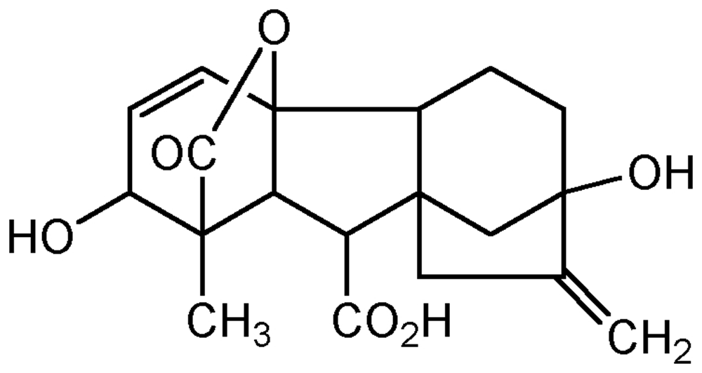 Picture of Gibberellic acid ; Gibberellin X; Pro-Gibb; PS-49