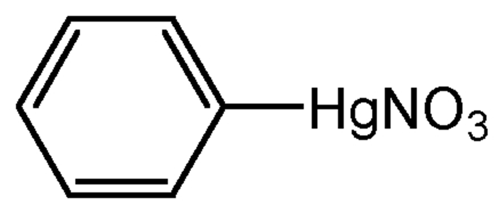 Picture of Phenylmercury nitrate ; Merphenyl nitrate; Phermernite®; Phenmerzyl nitrate®; PS-202