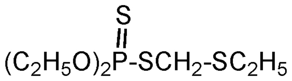 Picture of Phorate ; O.O-Diethyl-S-[(ethylthio)methyl]phosphorodithioate; Thimet®; PS-654; F1080