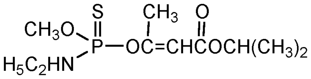 Picture of Propetamphos; (E)-O;2-Isopropoxy-carbonyl-1-methylvinyl O-methyl-ethyl; Propetamphos; PS-1076