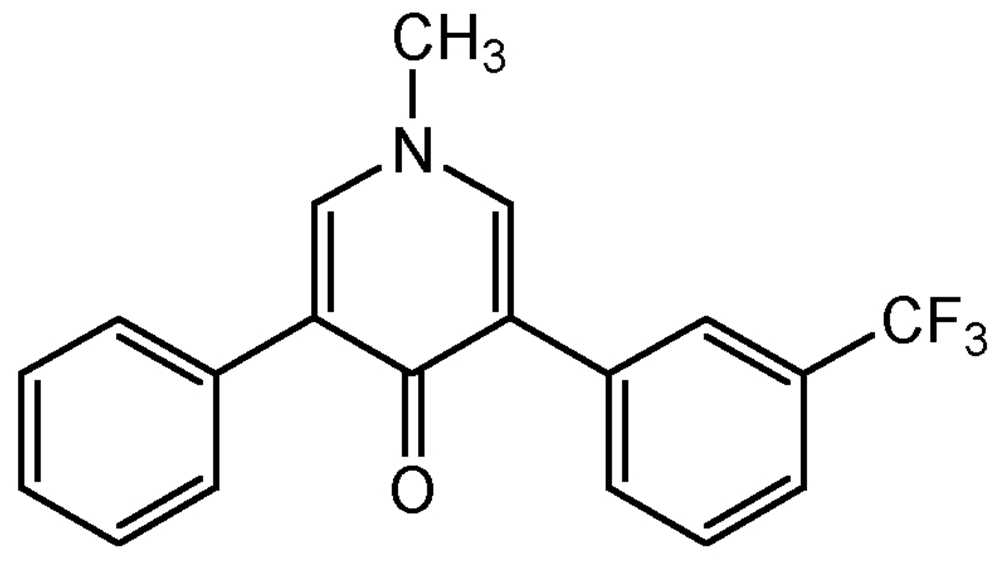 Picture of Sonar (TM) ; 1-Methyl-3-phenyl-5-(3-trifluoromethyl)phenyl)-4(1H)-pyridinone; Fluridone; PS-1070; F2231
