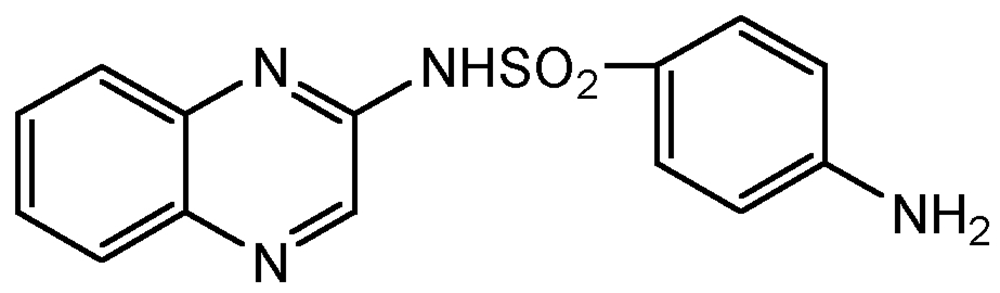 Picture of Sulfaquinoxaline ; Anti-K®; 2-Sulfanilamidoquinoxaline; PS-2056; F2258