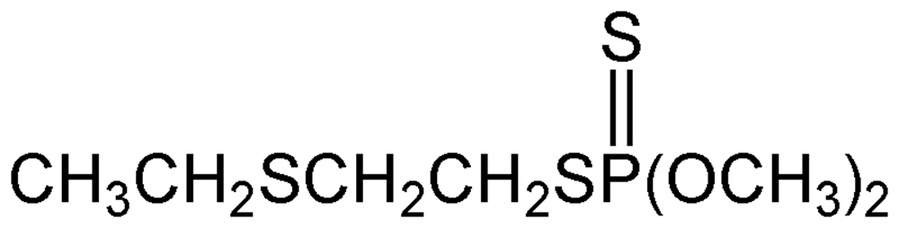 Picture of Thiometon ; Dithiometon; Ebicid®; Ekatin®; Intrathion®; Luxistelm®; Thiotox®; Veltin®; S-(2-(Ethylthio)ethyl) O;Odimethylphosphorodithionate; O;O-Dimethyl S-(2-ethylthio)ethyl ester phosphorodithioic acid; PS-2233