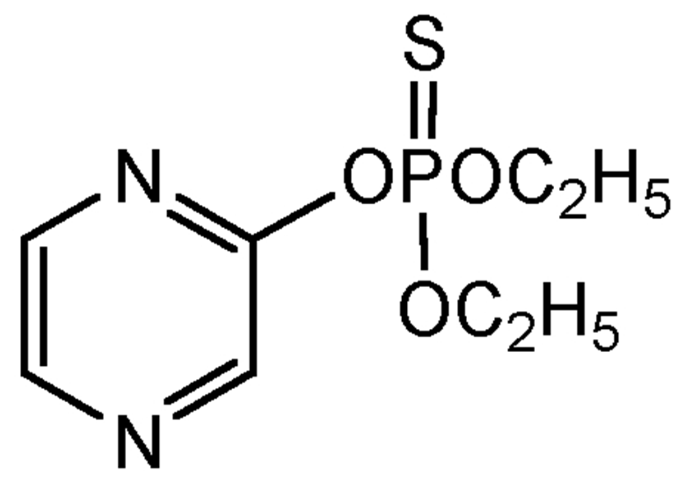 Picture of Zinophos   ; Namafos®; Thionazin; Cynem®; O;O-Diethyl-O-2-pyrazinylphosphorothioate; PS-668; F2152