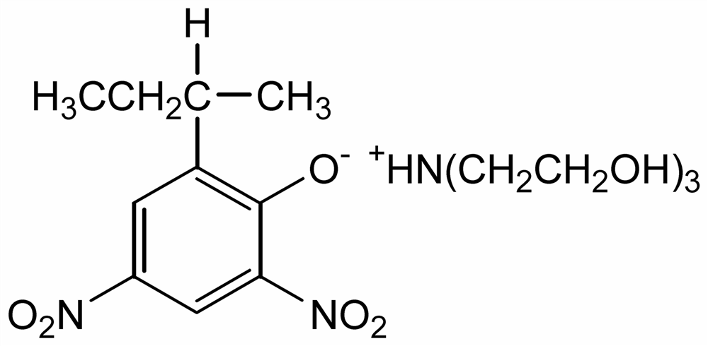 Picture of 2-sec-Butyl-4,6-dinitrophenol triethanolamine salt Solution 100ug/ml in H2O; PS-436AJS