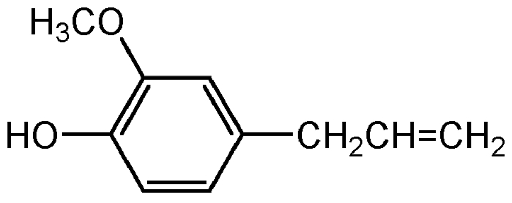 Picture of 4-Allyl-2-methoxyphenol Solution 100ug/ml in Methanol; PS-940JS