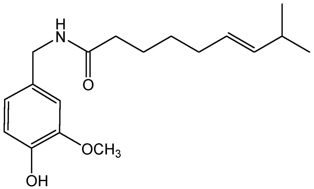 Picture of Capsaicin; Natural Solution 100ug/ml in Toluene; PS-2254JS