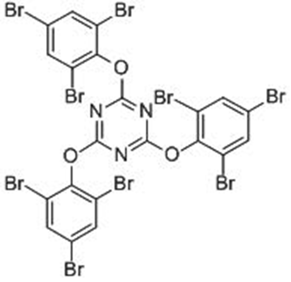 Picture of 2,4,6-Tris-(2,4,6-tribromophenoxy)-1,3,5-triazine Solution