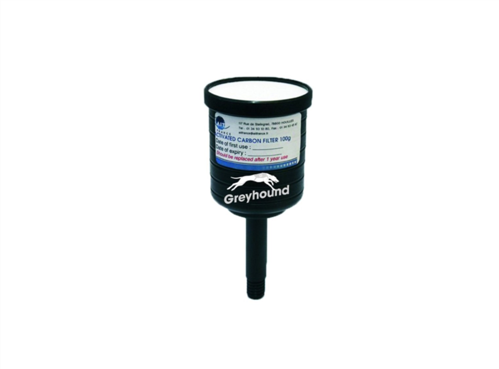 Picture of Activated charcoal cartridge filter, 100gms loaded with H2SO4 for basic vapors