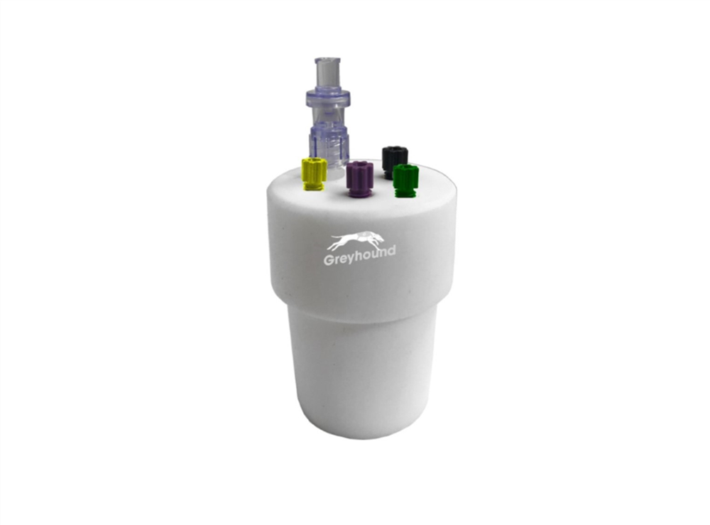 Picture of Smart Healthy Cap for ground neck (29/32mm) with 4 Universal connectors (1/8" to 1/16") and 1 air check valve