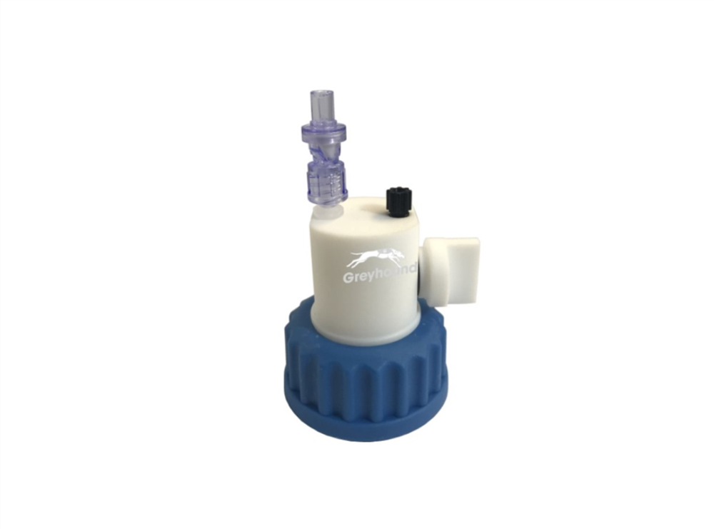 Picture of Smart Healthy Cap GL45, 1 Universal connector (1/8" to 1/16") with shut-off and 1 air check valve