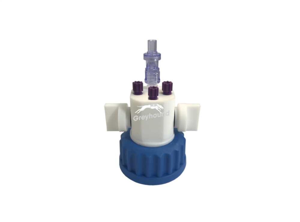 Picture of Smart Healthy Cap GL45, 3 Universal connectors (1/8" to 1/16") with shut-off and 1 air check valve