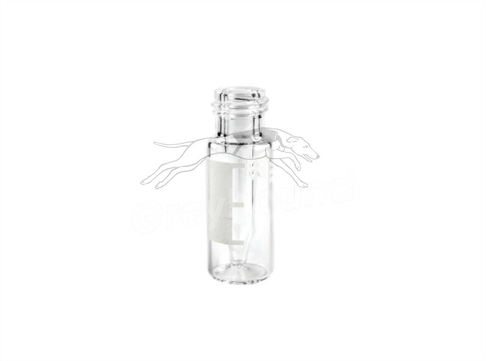 Picture of 200µL Screw Top Fixed Insert Vial, Clear Gold Grade Glass with Write-on Patch (Micro+)
