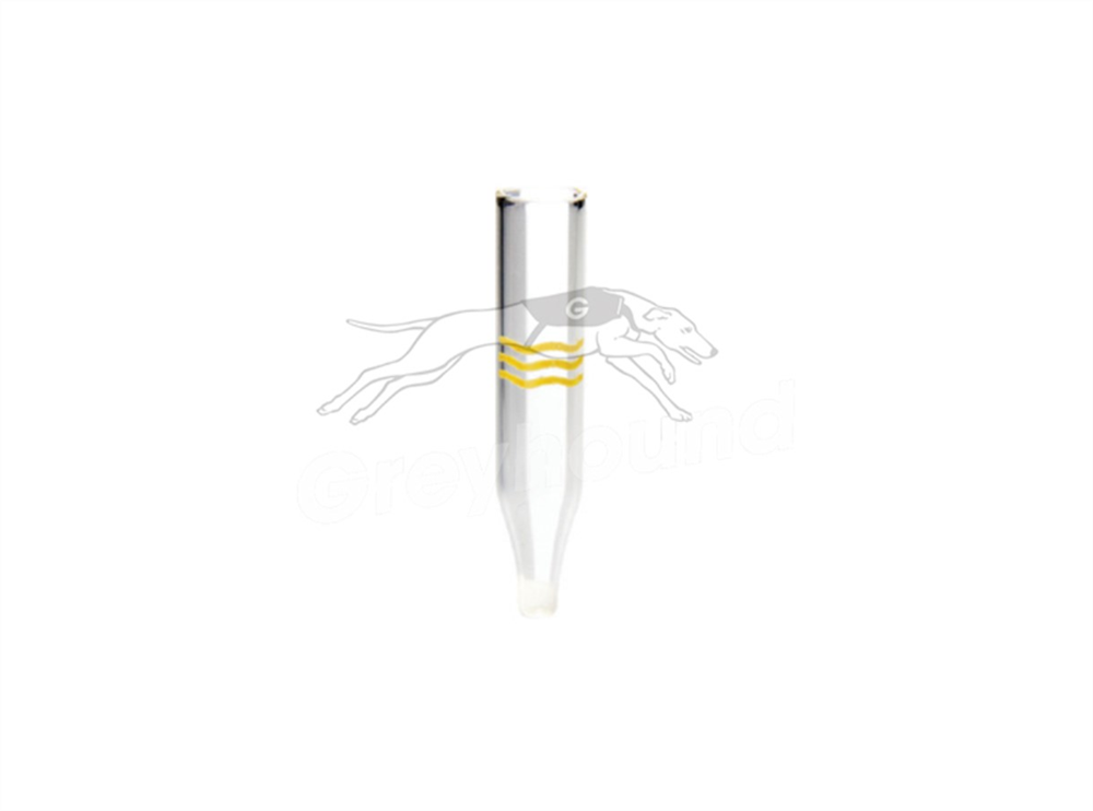 Picture of 200µL Tapered Glass Insert - Clear Gold Grade, For use with wide necked 2mL vials