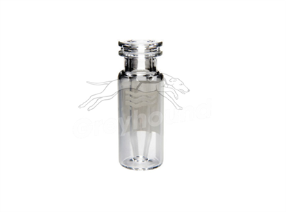 300µL Snap Cap Fused Insert Vial, Clear Glass with Write-on Patch