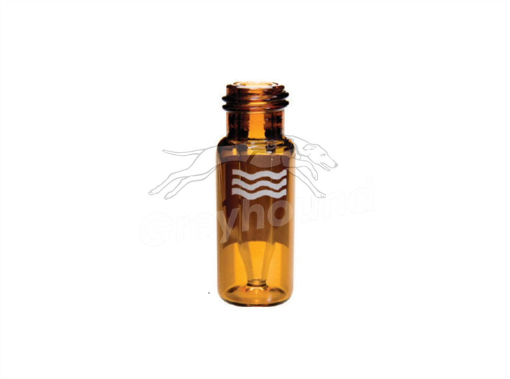 Picture of 300µL Screw Top Vial Fixed Insert, Amber Glass with Write-on Patch (Micro+)