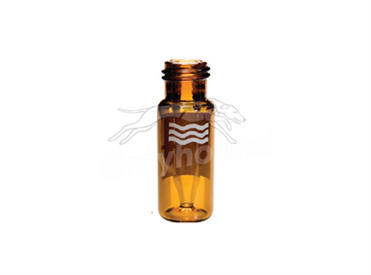 300µL Screw Top Vial Fixed Insert, Amber Glass with Write-on Patch (Micro+)