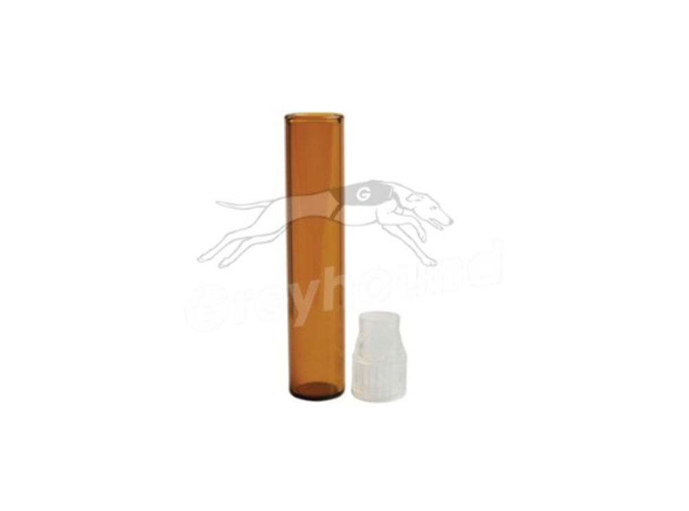 Picture of 1mL Neckless Vial with Polyethylene Cap - Amber Glass