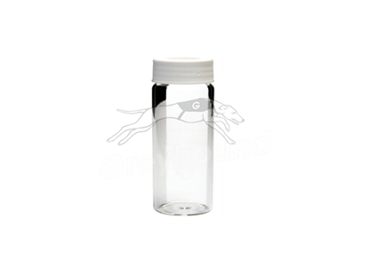 20mL Screw Top EPA Vial - Clear Glass, with Cap and Silicone/PTFE Seal - Class 200 Pre-cleaned