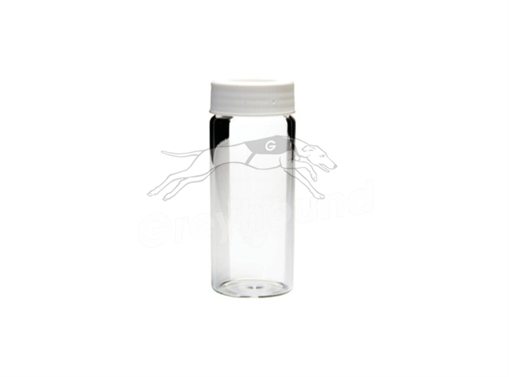 Picture of 20mL Scintilation Vial and Cap Combination Pack - Clear Glass with Polyethylene Lined Caps