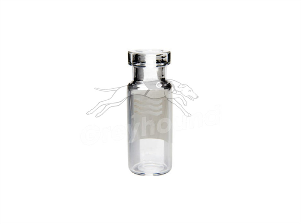 Picture of 2mL Crimp Top Vial with Wide Mouth - Clear Glass with Write-on Patch