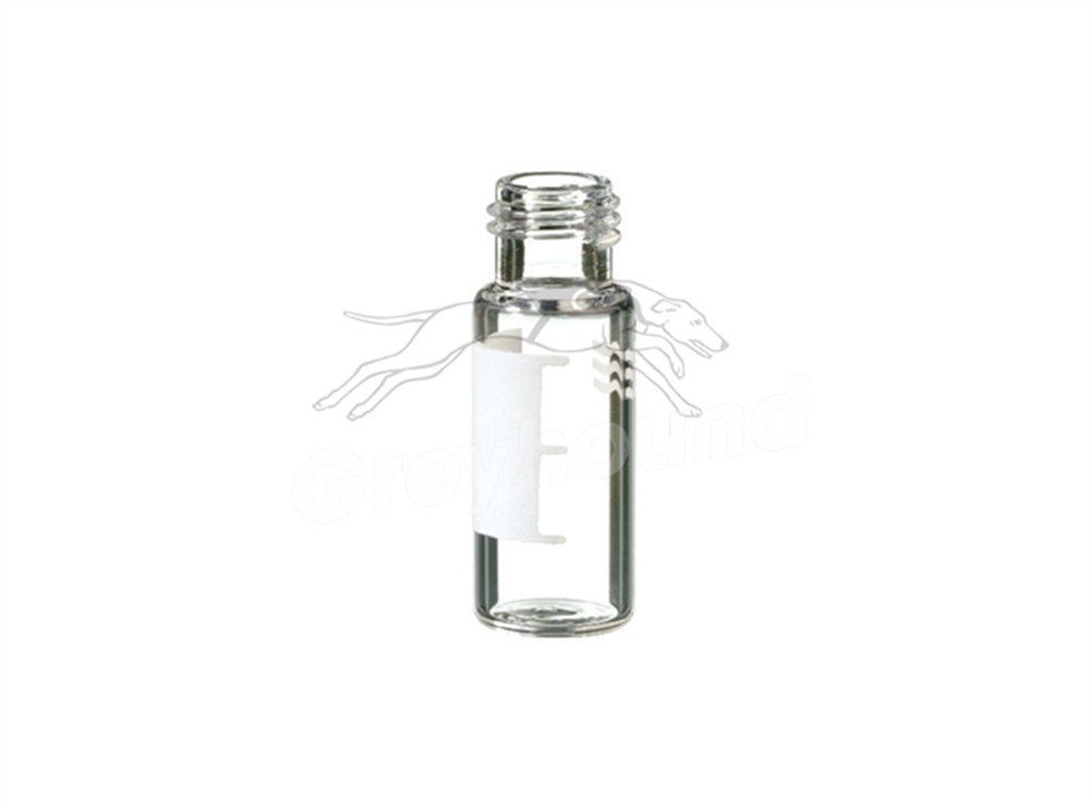 Picture of 2mL Screw Top Wide Neck Vial, Surestop - Clear Gold Grade Glass with Write-on Patch