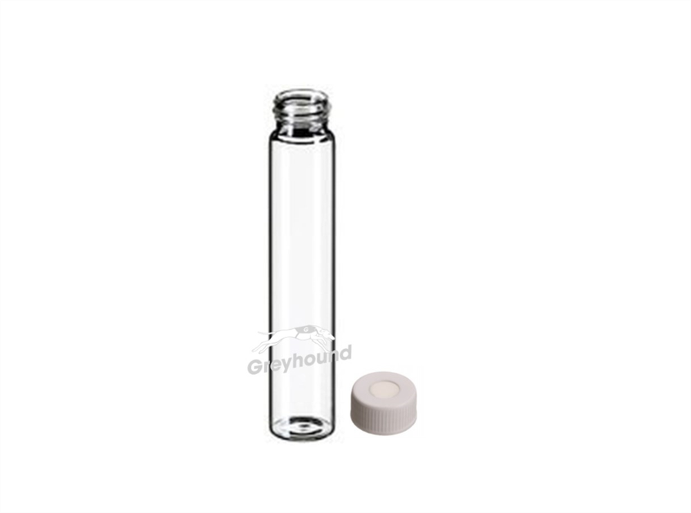 Picture of 60mL Screw Top EPA Vial and cap with Silicone/PTFE Seal - Clear Glass, Class 100