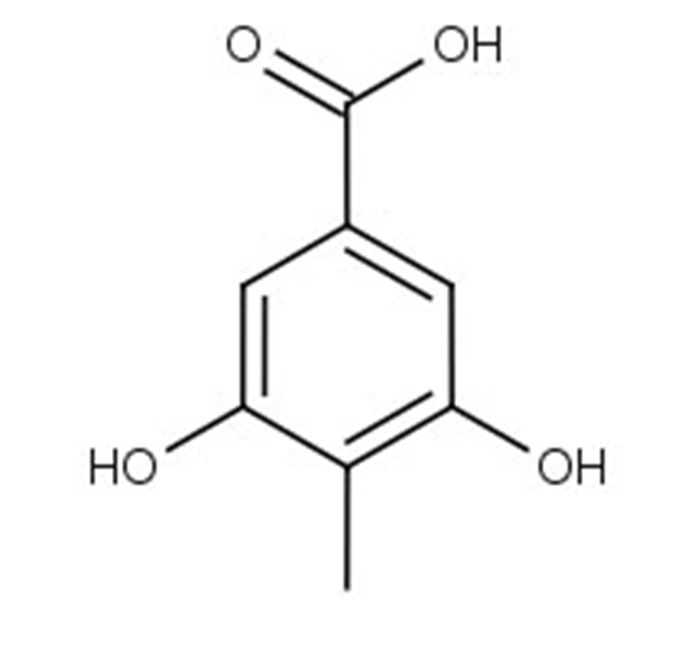 Picture of 3,5-Dihydroxy-4-methylbenzoic acid