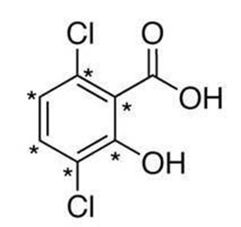 Picture of 3,6-Dichlorosalicylic acid(13C6) Solution