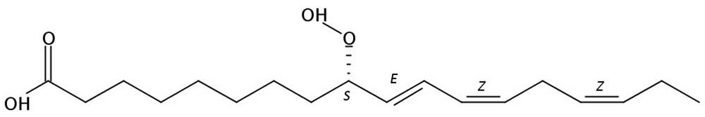 Picture of 9(S)-Hydroperoxy-10(E),12(Z),15(Z)-octadecatrienoic acid, 1mg