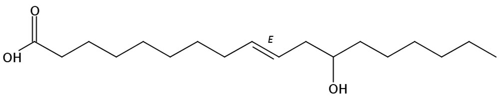 Picture of 12-Hydroxy-9(E)-octadecenoic acid, 100mg