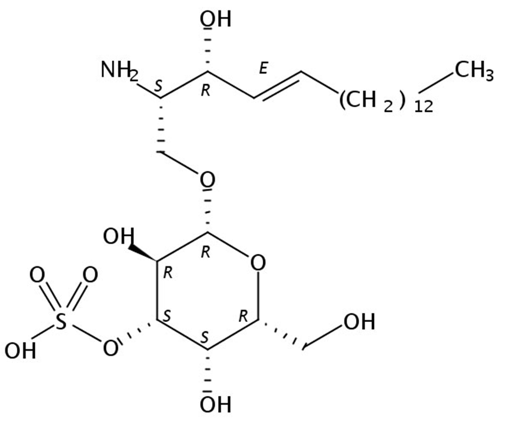 Picture of lyso-Sulfatide (bovine) NH4+ salt, 1mg