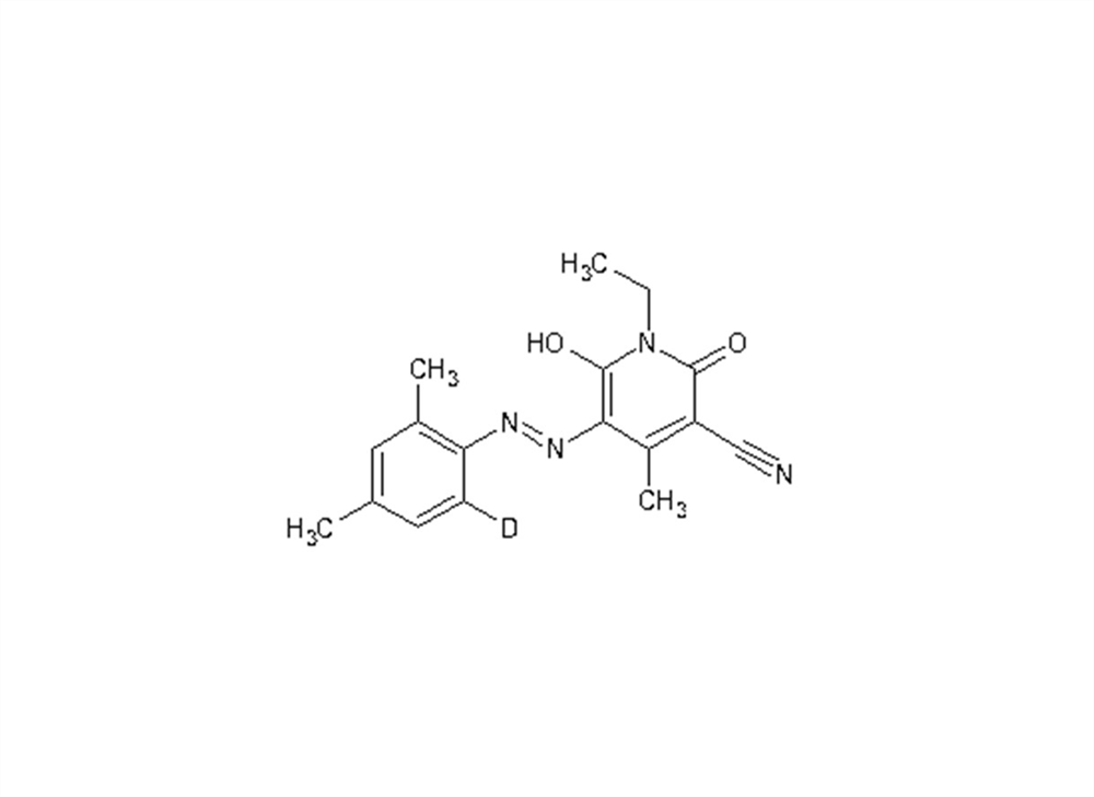 Picture of 2,4-xylidine-5-arylazo-3-cyano-1-ethyl-6-hydroxy-4-methyl-2-pyridone D1 