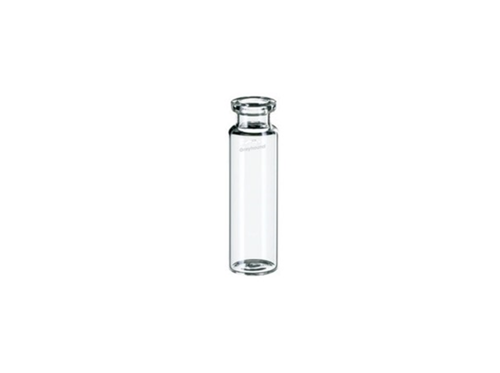 Picture of 20mL Headspace Vial, Crimp Top, Clear Glass, Flat Base, 20mm Bevelled Edge Crimp