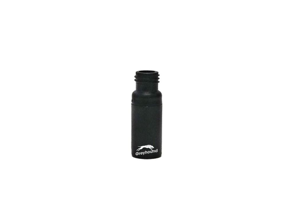 Picture of 300µL Wide Mouth Short Thread Screw Top Black Polypropylene Vial, 9mm Thread