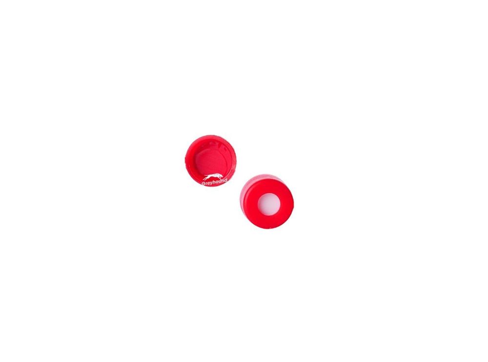 Picture of 8mm Snap Cap (Red) with Red PTFE/White Silicone Septa, 1.3mm