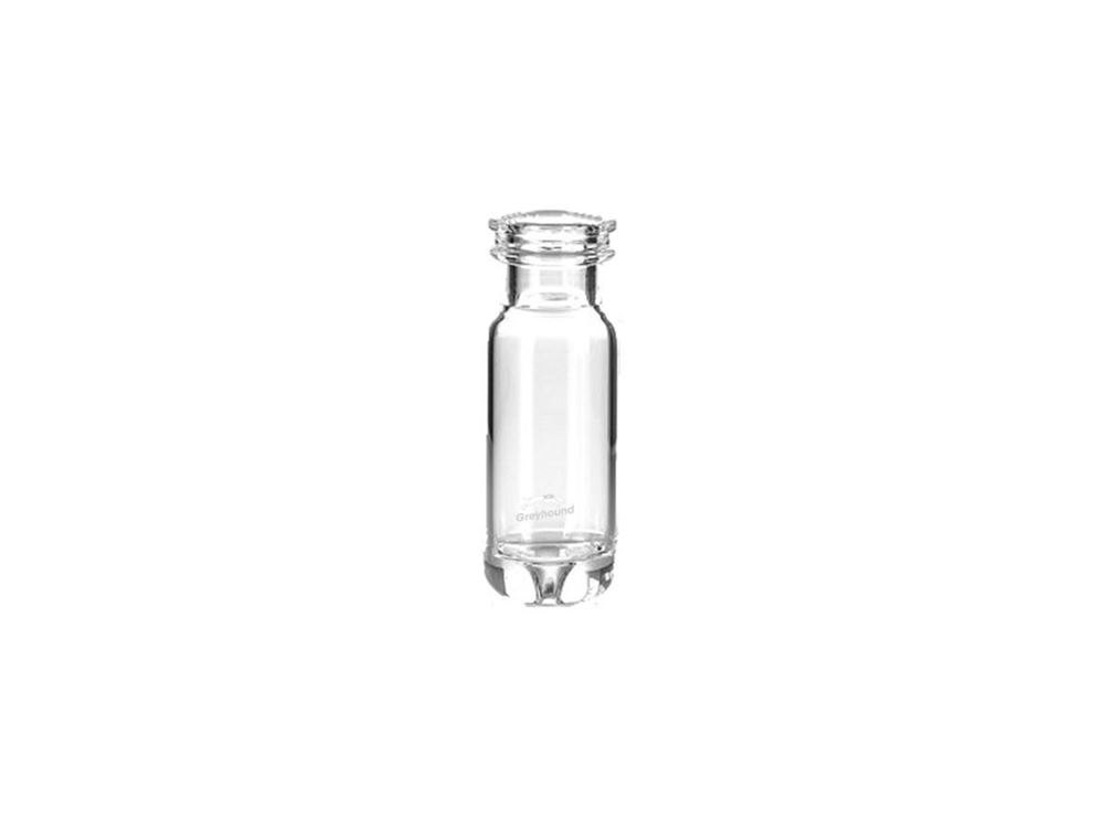 Picture of 1.1mL Crimp Top Wide Mouth Vial with Tapered Bottom, Clear Glass, 11mm Crimp Finish, Q-Clean